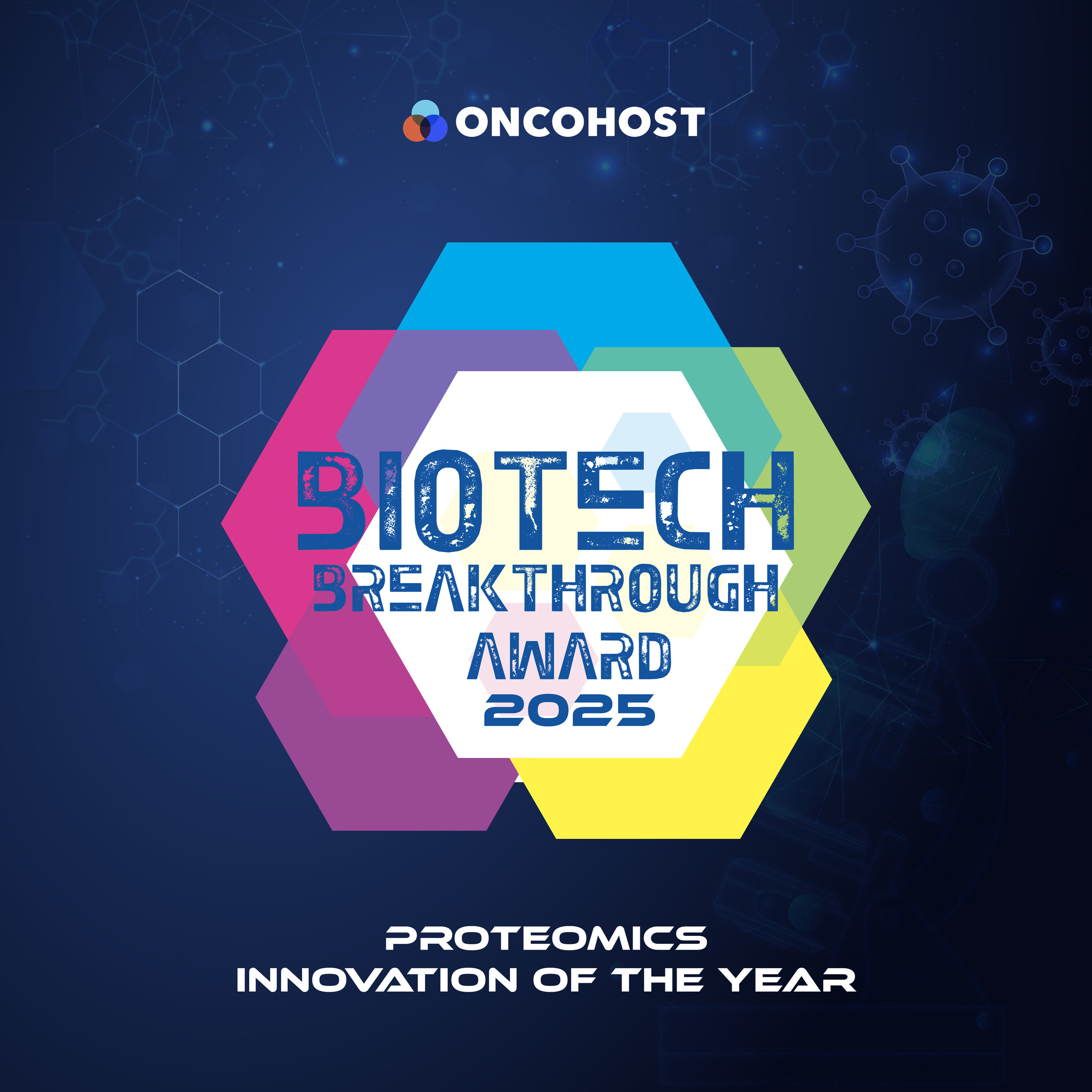 OncoHost Wins 'Proteomics Innovation of the Year' at the BioTech Breakthrough Awards